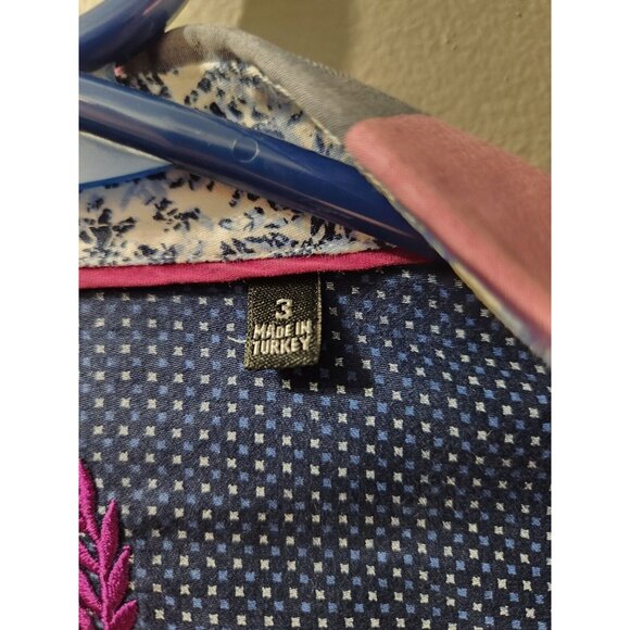 Au Noir Dress Shirt Long Sleeves Size 3 - Picture 3 of 9